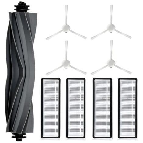 Accessoires pour Dreame L10s Ultra, L10 Ultra, L10 Prime, 1 Brosse Principale, 4 Filtres, 4 Brosses Latérales pour Dreame L10s Ultra, Pièces de Rechange pour Dreame L10 Ultra Aspirateur Robot (1/4)