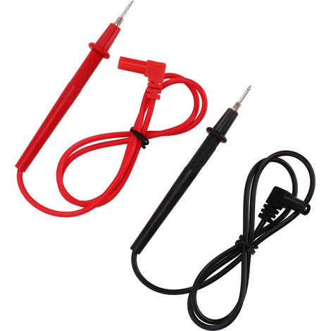 Satz mit 5 Multimeter-Messspitzen J.30032, 2 mm Feinspitzen, 10-A-Bananenstecker mit Gewindespitze (1/5)