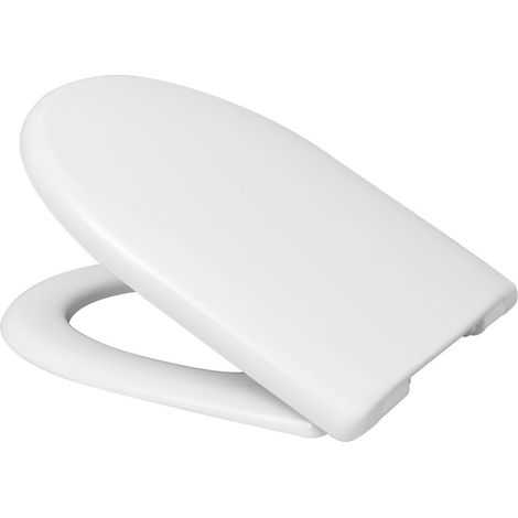 HARO  asiento  inodoro  Move  SoftClose  blanco  bisagra  enchufable  acero  inoxidable  C0102G