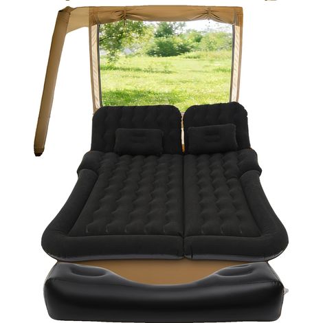 Colchón hinchable, material de terciopelo, dimensiones 1,74 m x 1,26 m, capacidad de carga 300 kg, bomba DC12V 75W, peso bruto 3,4 kg (1/5)