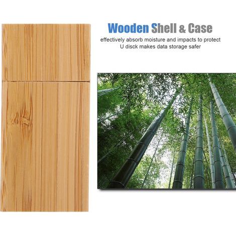 Langer USB-Stick aus Holz, 32 GB, USB 2.0 (1/5)