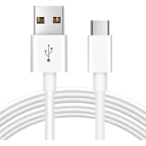 Câble d'extension d'alimentation de 5M pour toutes les caméras ou appareils de sécurité compatibles USB-C, rallonge USB A vers USB C pour charger et synchroniser les données - Blanc (1/5)
