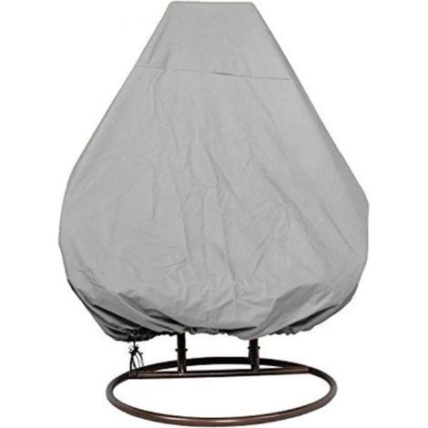 Jardin Rotin Osier Fauteuil Suspendu Imperméable Housse Meuble - Housse de Protection pour éufs Chaise - Couverture en 210D Oxford Polyester PVC Revétement (1/5)