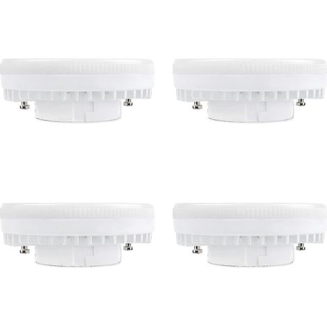 4er-Pack GX53 9W LED-Lampen, kaltweiß 6000K, 120V, entspricht 15-18W Energiesparlampen, 900lm, nicht dimmbar, Einbauversion (1/5)