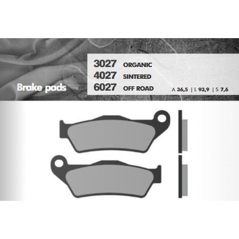 PASTILLAS DE FRENO BRENTA KH181 DE METAL SINTERIZADO (DORADO) PARA TODO TERRENO, PINZA BREMBO DELANTERA, POR EJEMPLO, KTM SX/EXC (FT 6027)