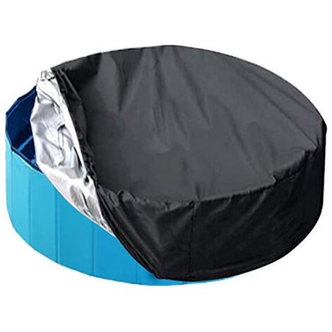 Bâche De Protection Pour Piscine Tubulaire, Bache Piscine Ronde Imperméable, Résistante À La Poussière,Convient À La Piscine Gonflable Ronde/Rectangulaire 82 30Cm Noir