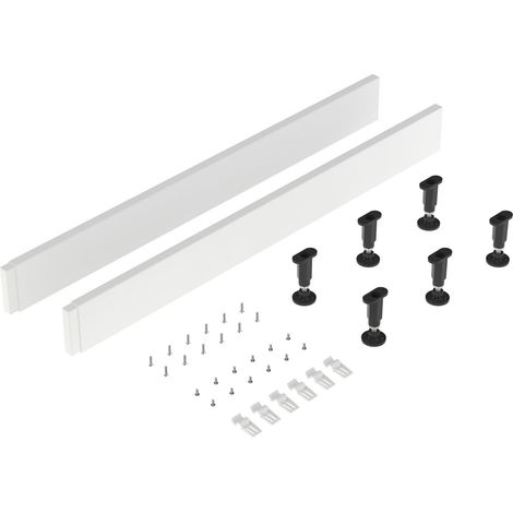 Shower Tray Leg Set & Plinth Kit - White - 1000mm Panel
