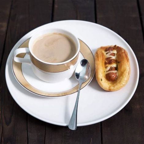 Lot de 12 cuillères à café ovales en acier inoxydable – 12 x 2,5 cm (1/4)