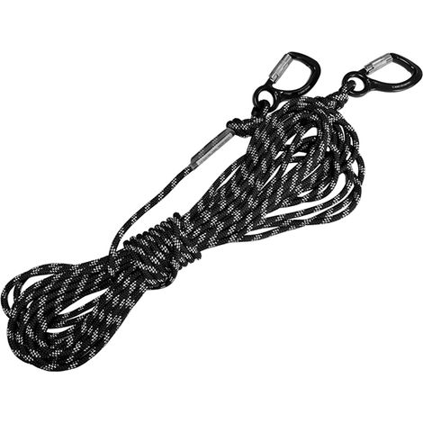 Corda intrecciata semistatica diametro 9,6 mm con connettori - 20 m - FA7010920