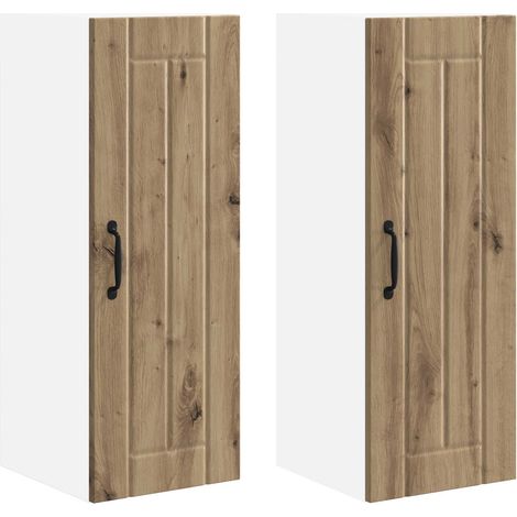 Maison Exclusive - Armario de Pared LUCCA 2 pcs Roble Artesanal 3
