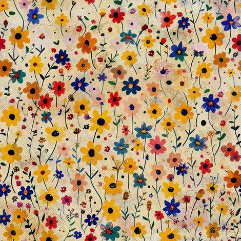 Tessuto decorativo per esterni Oxford - Motivo Blumen I DX5369 (1/5)