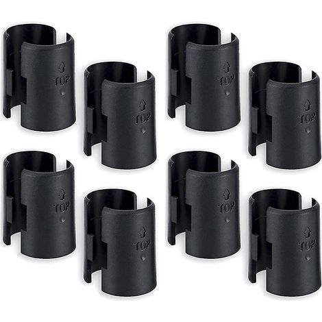 Clips de fixation pour étagère métallique (1 pouce) - Clips de verrouillage pour étagère métallique - Noir (1/5)
