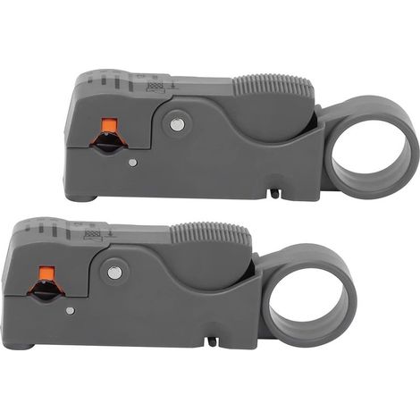 Outil de dénudage de câble coaxial, dénudeur de fil léger Outil de coupe de fil Outil de dénudage de fil Conception à double lame pour câble pour fil (1/5)