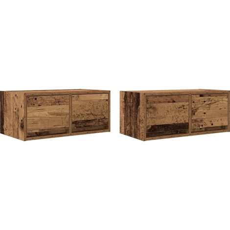 Maison Exclusive - TV-Schränke 2 Stk. Altholz-Optik 60x31x25,5 cm