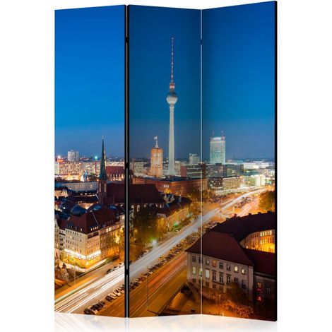 Paravent 3 Volets "Berlin By Night" 135x172cm (1/2)