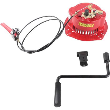 Sjlerst – Lanceur à Main pour Moteur Essence 170F 173F 178F 186F 188F 192F 195F – Démarreur Manuel de Remplacement – Pour Moteur Vertical Refroidi par Air