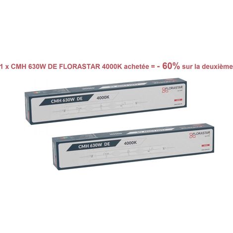 Pack lampe CMH 630W DE 4000K Florastar - 60% sur la 2ème