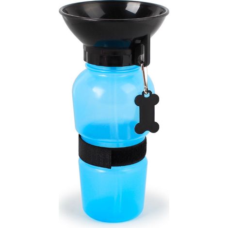 Bouteille d'eau pour chien avec bol d'eau intégré Bouteille d'eau de voyage Bouteille d'eau pour chien avec bol d'eau pour voiture