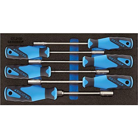 Modulo utensili 1500 CT1-2133 6 pezzi. Modulo 1/3, bussole a innesto SW5-10mm (1/3)