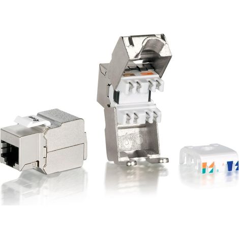 Kit 8 Unités Connecteur femelle Connecteur Rj45 Ftp Cat6 Panneau Cat6 Outil Keystone gratuit