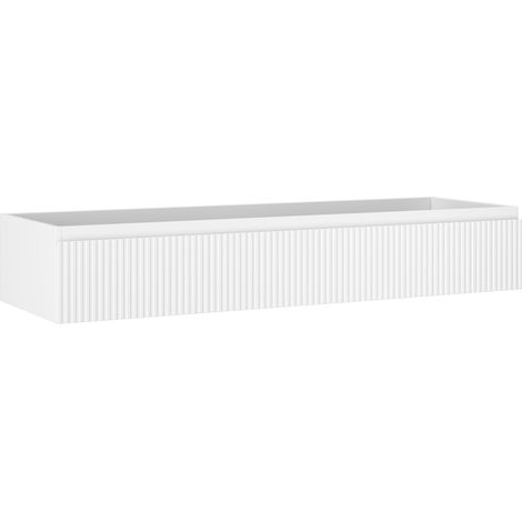 Mexen Rivel mueble de ba帽o bajo lavabo de 140 cm, 1 caj贸n, ranurado, blanco mate - 91A20-14023-1-BF01 (1/5)