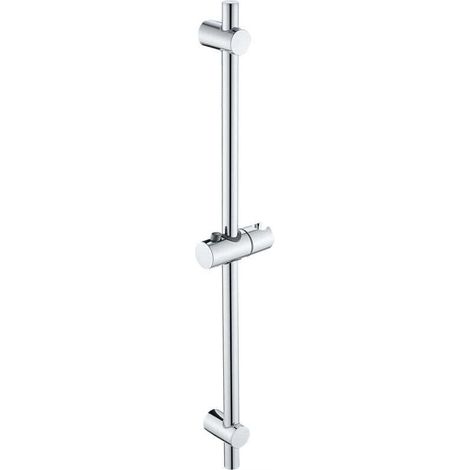 Barre de Douche Acier inoxydable Ensemble de Douche 68cm Avec Support de Douche Dimensions 68 x 2,2 cm, chromé