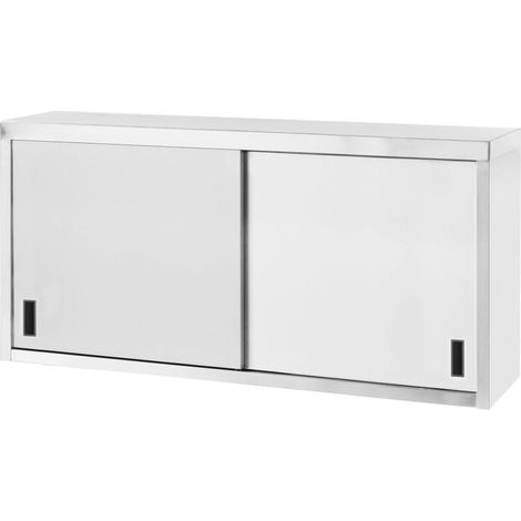 HENDI Hängeschrank – verschweißt, mit Schiebetüren, Profi Line, 800x400x(H)600mm (1/2)