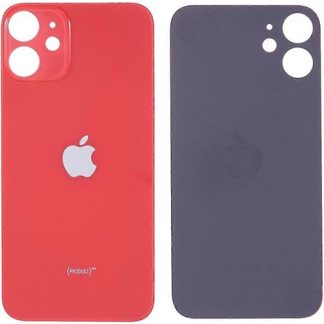 Cache-batterie pour iPhone 12, pièce de rechange (version standard avec ouverture pour l'objectif de l'appareil photo) - Noir multicolore (1/4)