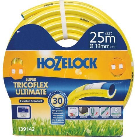 Tuyau d'arrosage Super Tricoflex Ultimate - HOZELOCK - Tuyau diam 19mm 25m - Garantie 30 ans