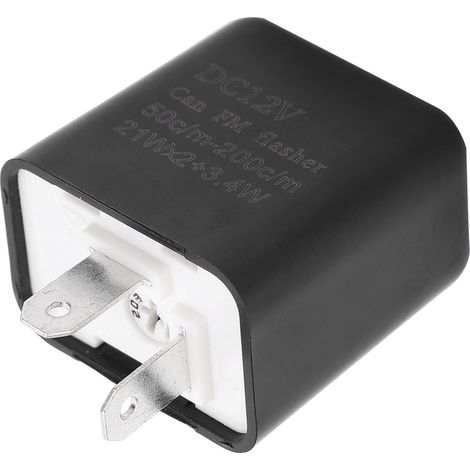 Relais clignotant LED pour voitures et motos, puissant, 3 vitesses réglables, 12 V CC (1/5)