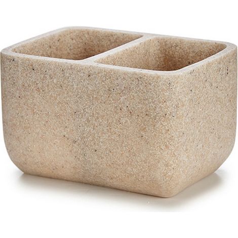 Zweiteiliger Behälter für Spülschwämme, beige