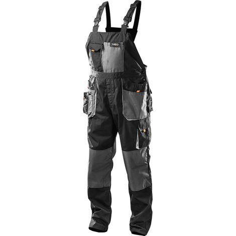 Pantalones de trabajo HD con peto, talla XL/56 (1/5)