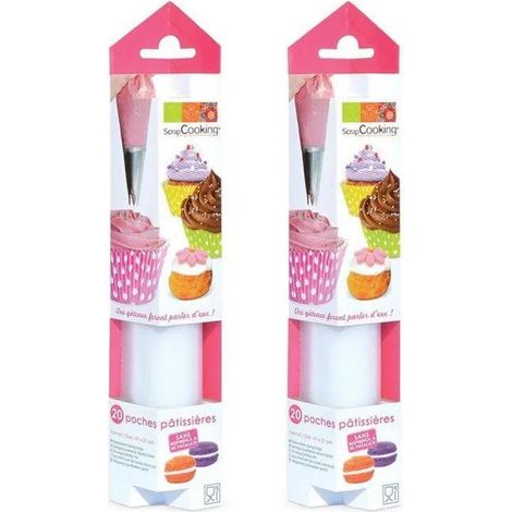 apc 40 sacchetti per dolci usa e getta bianchi