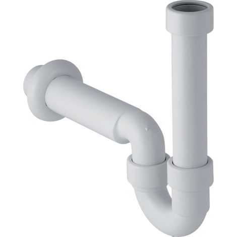 Bonde de vidange finie en PP pour lave-linge et lave-vaisselle d 50 blanc 152702 (1/3)