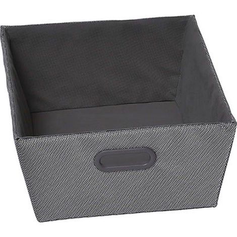 Ankleidekorb polyester h15xl32,5xp40cm - silber - Tendance