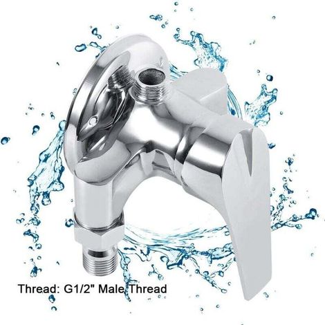 G1/2 "Robinet de douche de salle de bains Mélangeur d'eau chaude et froide Mélangeur de contrôle Commutateur de pulvérisation Pistolet pulvérisateur A