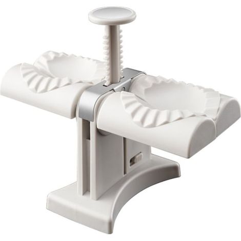 Moule à raviolis automatique - Forme à dumplings en plastique - Machine à faire des jiaozi - Lot de 2 pièces pour pâtisserie maison (1/5)