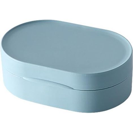 Tragbare, wasserdichte Seifenbox mit Deckel für Reisen, Dusche und Camping (1/5)