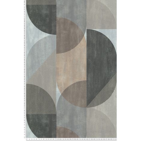 Papier peint Géométrique Gris Séjours & Chambres Lutèce (1/2)