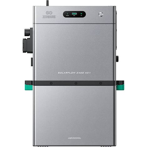 Zendure SolarFlow 2400 AC+ – Stockage AC 2400W, 2,4 kWh extensible à 16,8 kWh, compatible solaires, Plug & Play, 2400VA. avec AB3000L (2.88 kWh)