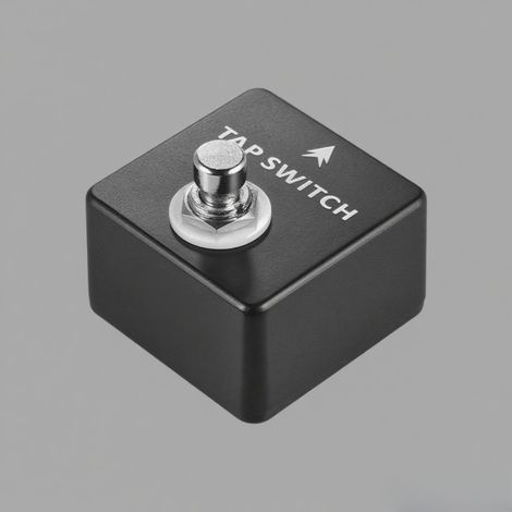 Pedal Tap Switch Tap Tempo Switch, carcasa totalmente metálica.
