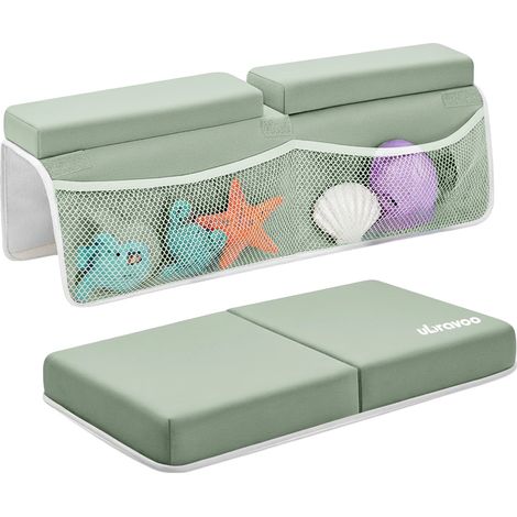 Almohadilla para las rodillas con organizador de juguetes para niños, cojín para apoyar los codos, diseño antideslizante, 280 mm x 560 mm (juguetes no incluidos). (1/2)