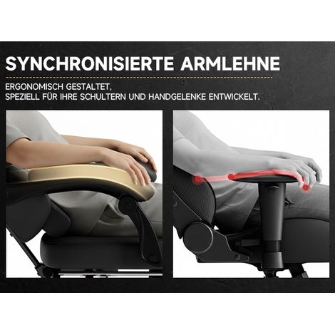 Fauteuil gamer similicuir PVC massant avec repose-pieds, chaise PC ergonomique noire, bureau gaming, charge 150 kg, confortable (1/5)