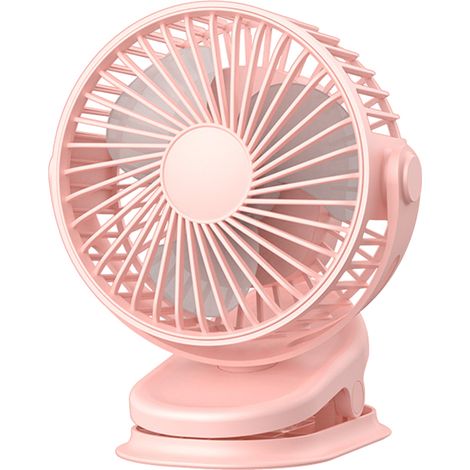 Ventilador 3 en 1: se puede sujetar con pinza, colgar o colocar sobre una mesa, rotación de 360°, batería de 4000 mAh, 3 velocidades. Ideal para el hogar, el dormitorio o la oficina.