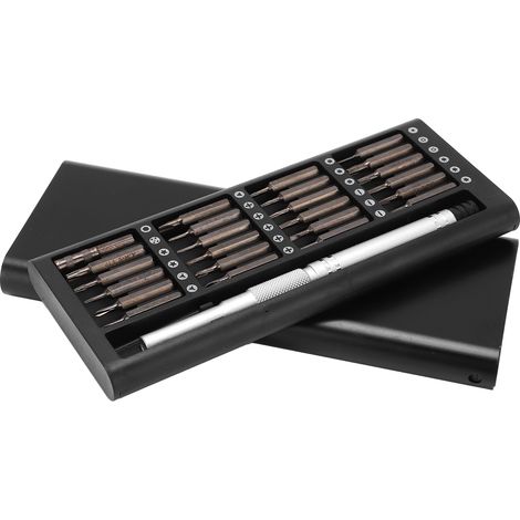 Set de 25 embouts de tournevis multi-tailles en acier, kit de précision universel pour réparation automobile et bricolage (1/5)
