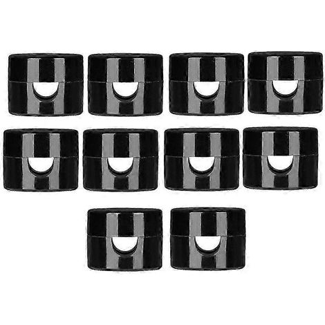 Lot de 10 crochets pour suspension de luminaires de plafond, crochets noirs pour câbles électriques et lustres. (1/5)