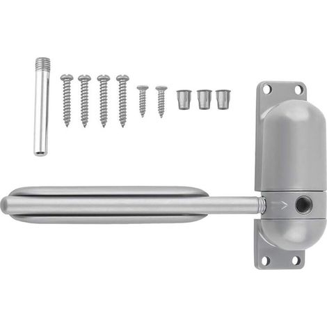 ressort de porte automatique monté en surface réglable de ferme-porte durable réglable pour la fermeture automatique(Gris) (1/4)