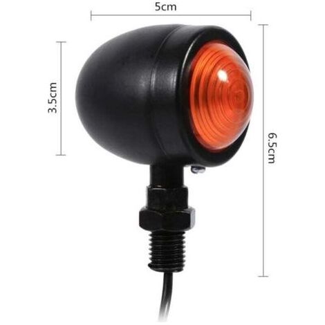 4pcs Indicateurs de Moto Clignotants Lumières 12V Imperméable Universel pour Moto Scooter Quad Cruiser Off Road (1/3)