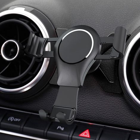 Support de téléphone de voiture en alliage d'aluminium pour écrans de 4 à 6 pouces, compatible avec Audi A3 S3 (2014-2019) (1/5)