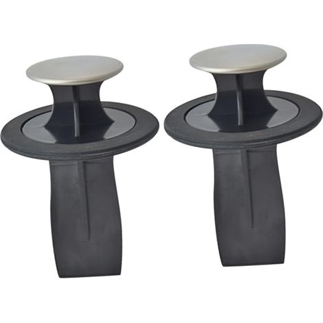 Bouchon d'évier, inox, plastique, pour broyeur de déchets (1/5)